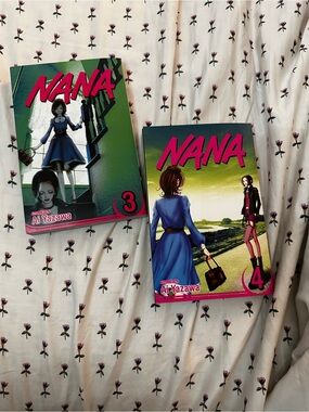 NANA Manga Volumes 3 & 4 - Pink & Green Covers